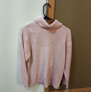 Rafaella Soft Pink Turtleneck Sweater